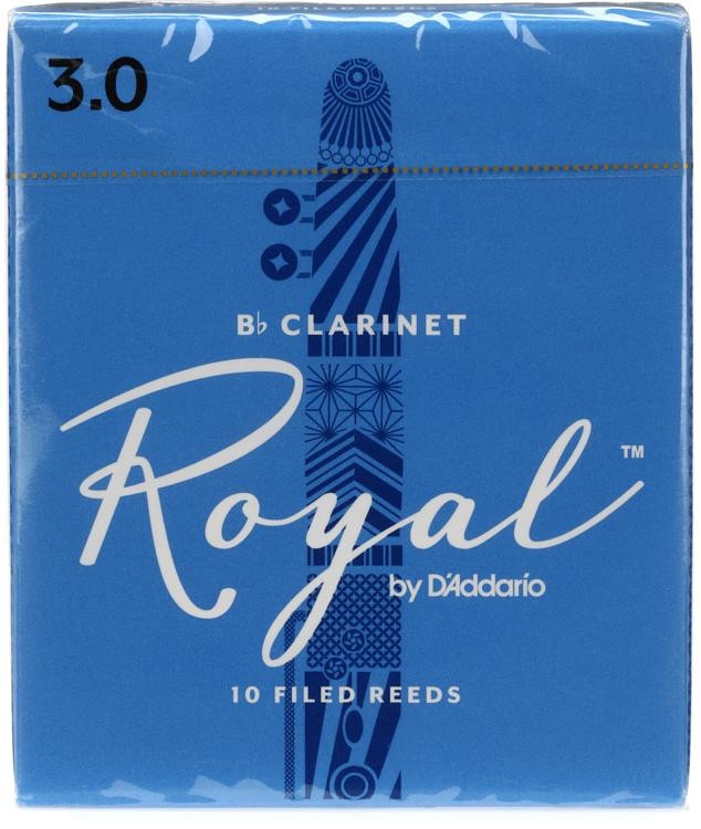D'addario Rcb10 Royal Bb Clarinet Reed - 3.0 (10-Pack)