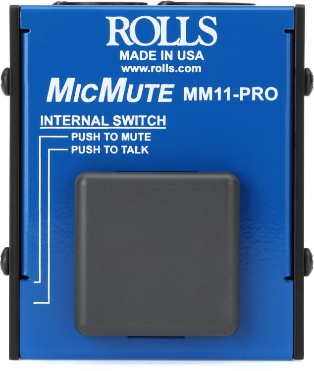 Rolls Mm11 Pro Switchable Mic Mute/Talk Professional Microphone Switch