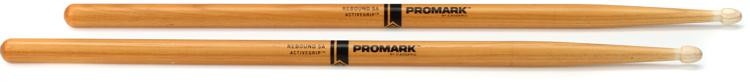 Promark Rebound Drumsticks With Activegrip Clear - 5A - Wood Tip