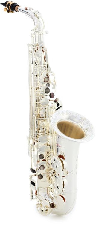 Growling Sax Origin Series Professional Alto Saxophone - Silver-Plated