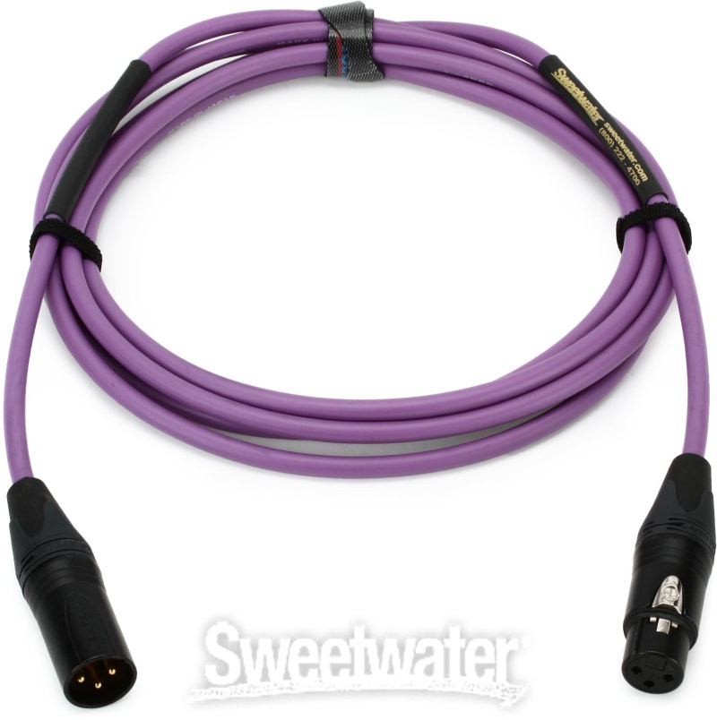 Pro Co Quad Xlr Cable - 10 Foot Violet