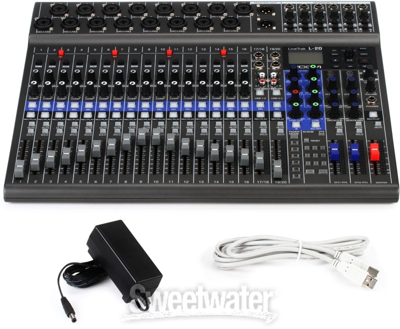 Zoom Livetrak L-20 20-Channel Digital Mixer / Recorder