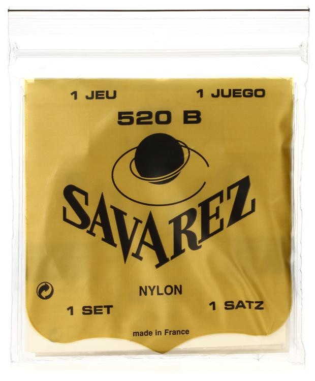 Savarez S.A. 520B Rectified Nylon Classical Guitar Strings Low Tension