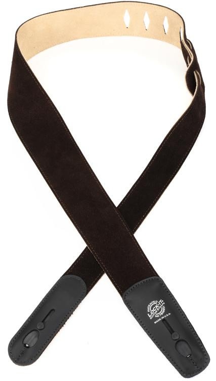 New  Lock-It Straps Deluxe Suede Strap - Chocolate