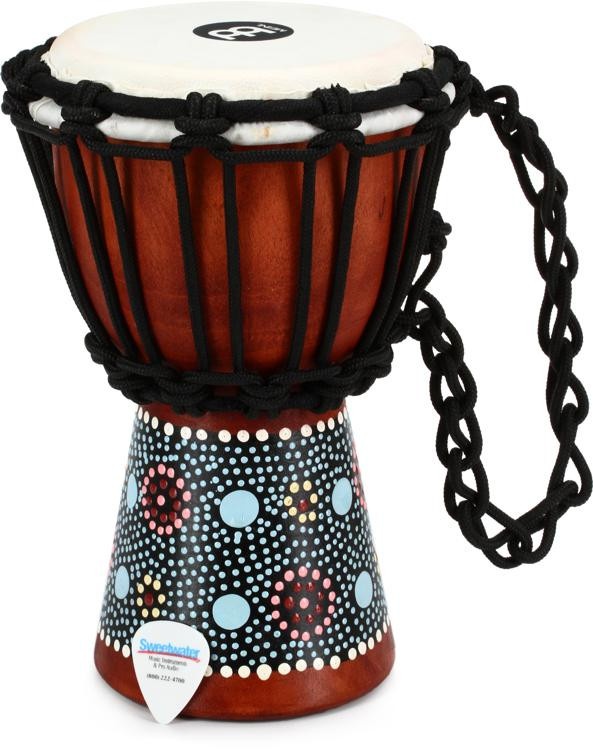 Meinl Percussion African Style Mini Djembe - Flower Design
