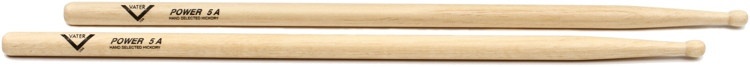 Back In Stock! Vater American Hickory Drumsticks - Power 5A - Wood Tip