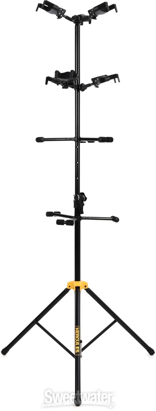 Hercules Stands Gs526b Plus Auto Grip System Display Stand For Up To 6 Guitars