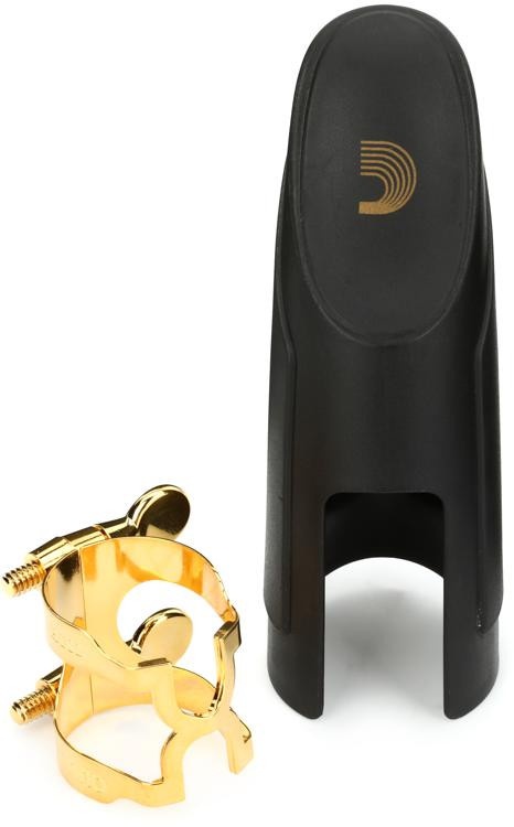 D'addario Hts2g H Ligature And Cap For Metal Otto Link Tenor Saxophone Mouthpiece - Gold