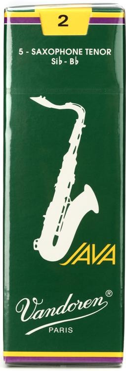Vandoren Sr272 - Java Green Tenor Saxophone Reeds - 2.0 (5-Pack)