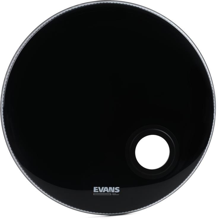 Back In Stock! Evans Emad Resonant Black Bass Drumhead - 24 Inch