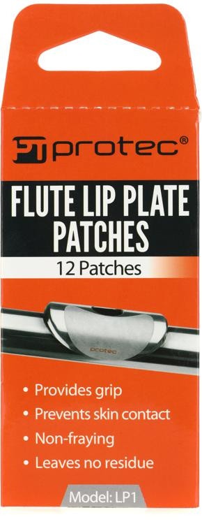 Protec Lp1 Flute Lip Plate Patches - 12-Pack