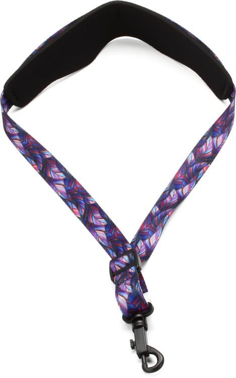 Levy's Mp27-003 Classic Neoprene Saxophone Neck Strap - Feather