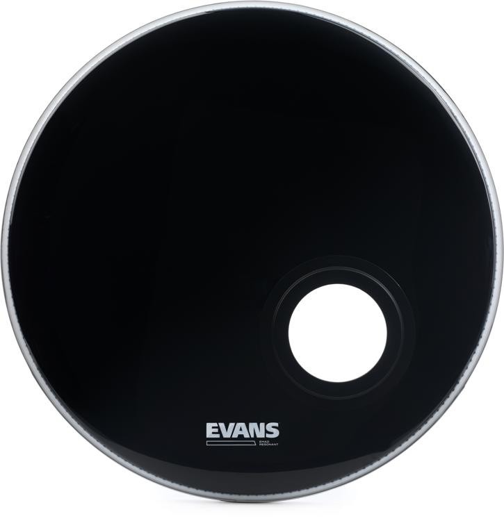 Evans Emad Resonant Black Bass Drumhead - 20 Inch