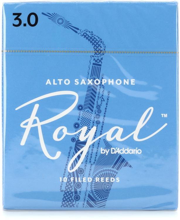 D'addario Rjb1030 - Royal Alto Saxophone Reeds - 3.0 (10-Pack)