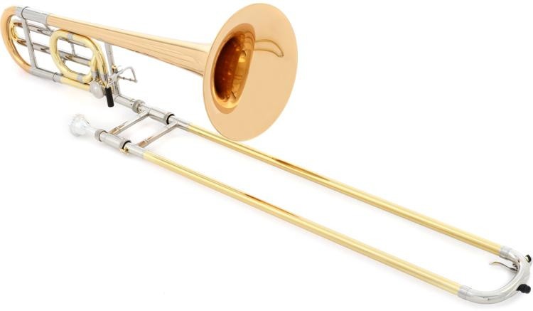 New  Xo 1236L Professional F Attachment Trombone - Clear Lacquer