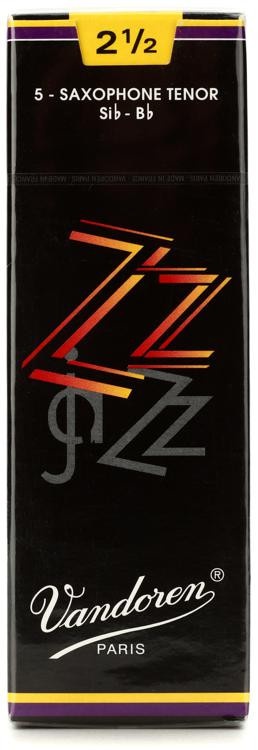 Vandoren Sr4225 - Zz Tenor Saxophone Reeds - 2.5 (5-Pack)