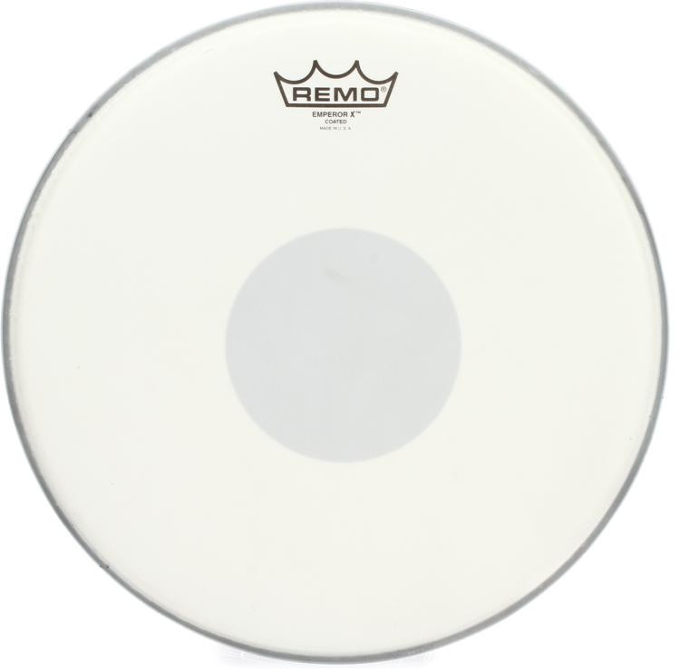 Remo Emperor X Coated Drumhead - 13 Inch - With Black Dot