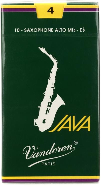 Vandoren Sr264 - Java Green Alto Saxophone Reeds - 4.0 (10-Pack)