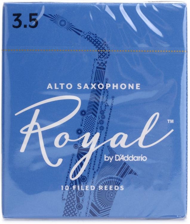 D'addario Rjb1035 - Royal Alto Saxophone Reeds - 3.5 (10-Pack)