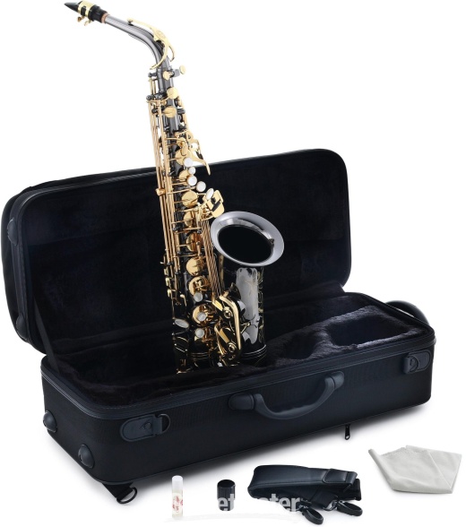 Selmer Sas411 Intermediate Alto Saxophone - Black Nickel Finish