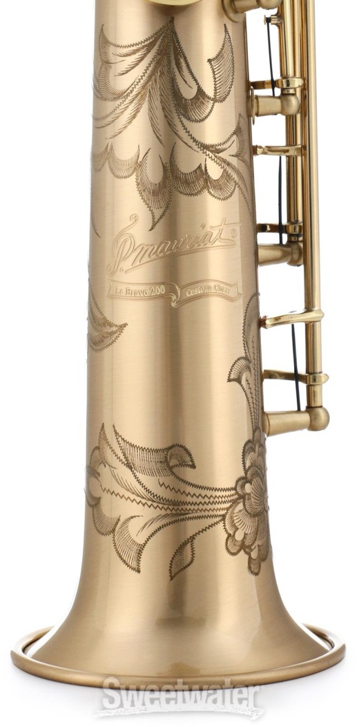 P. Mauriat Le Bravo 200 Baritone Saxophone - Gold Brass Matte Body