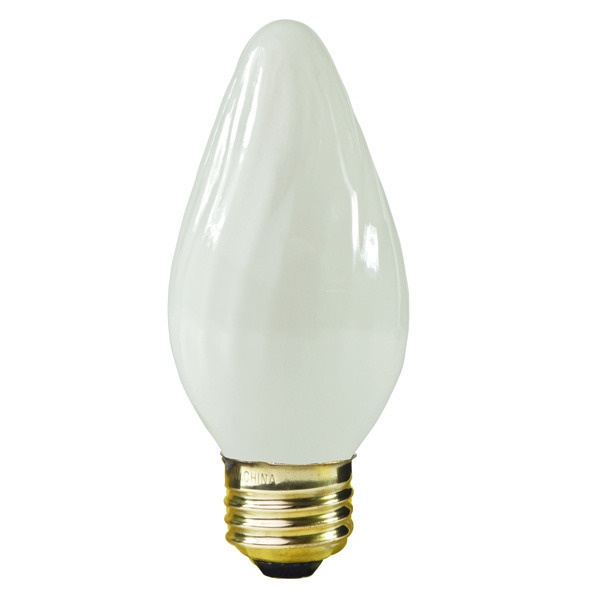 25 Watt - Frost - Straight Tip - Incandescent Chandelier Bulb - 4.5 In. X 1.7 In
