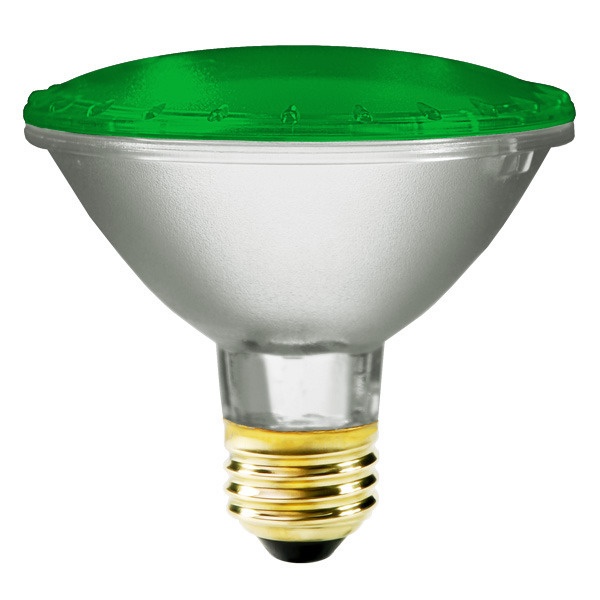 Par30 - 75 Watt - Green Halogen Lamp