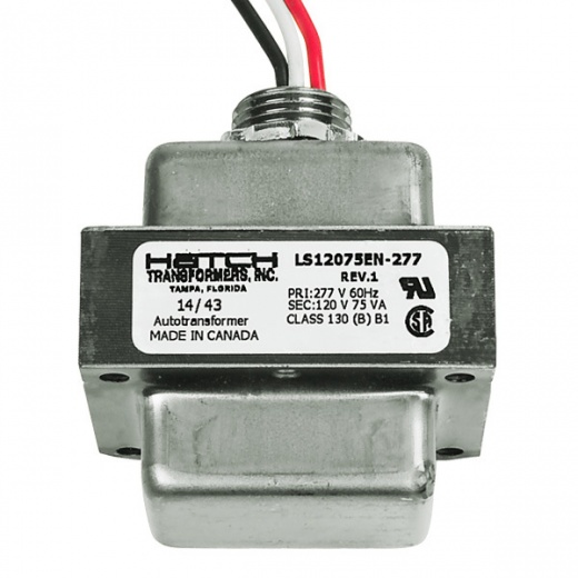 277 Volt Input - 120 Volt Output Step Down Transformer - 75 Watt Max