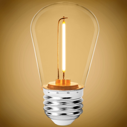 Shatter Resistant - 120 Lumens - 2 Watt - 2700 Kelvin - Led S14 Bulb