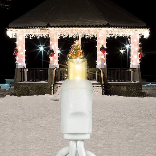 Warm White Icicle Lights - 13 Ft. - 105 Led Mini Lights