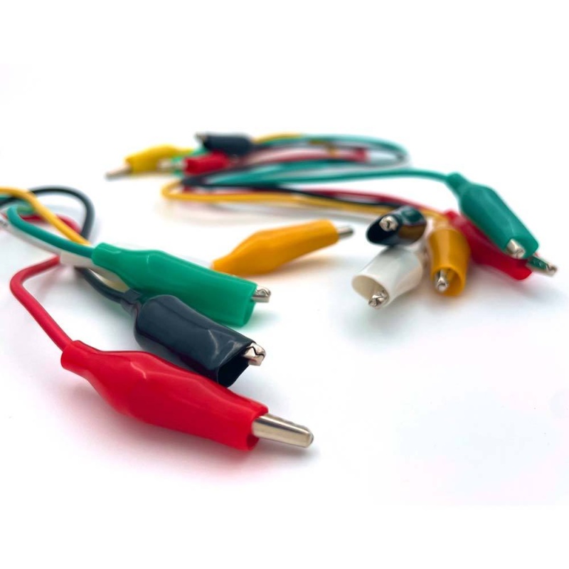 Set Of 10 Alligator Connection Wires
