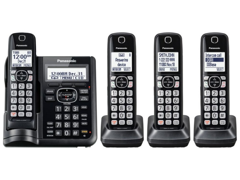 4Hs Cordless Telephone, Itad, Dk, Black