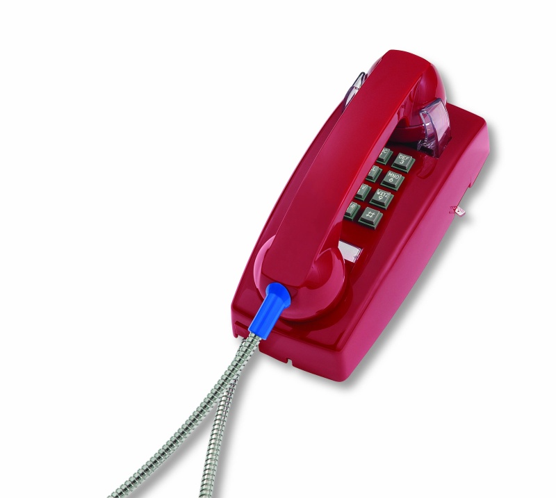 255447Arc20m Wall Phone W/Armored Cord