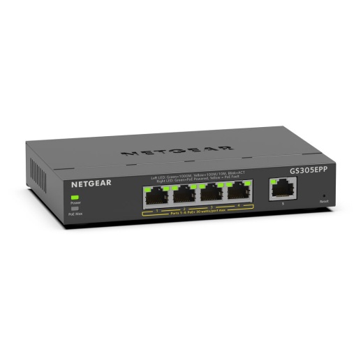 Netgear 5 Port Gb Hp Poe Smart Plus Switch