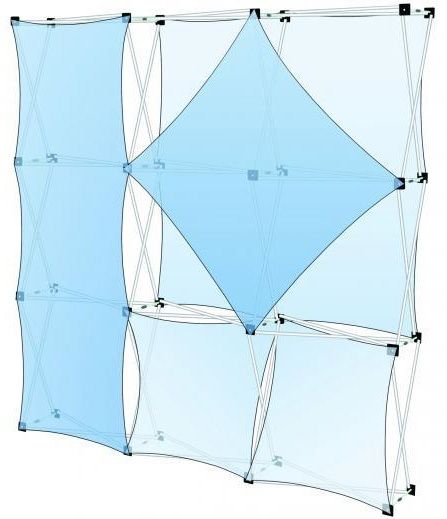 Collage Pop-Up™ Kits, Lg33 Frame, 1 Cf3a, 1 Cf22, 1 Cfd22, 2 Cf1b