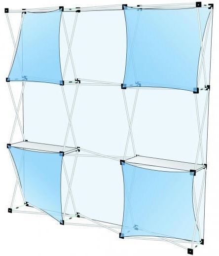 Collage Pop-Up™ Kits, Lg33 Frame, 2 Ck Shelves, 4 Cf1b, 1 Cff33