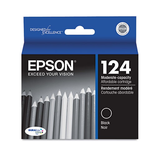 Epson® 124 | Original Epson® (T124120-S) Durabrite Ultra® Ink Cartridge - Black