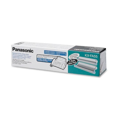Original Panasonic (Kx-Fa55) Ribbon Refills 2-Pack – Black
