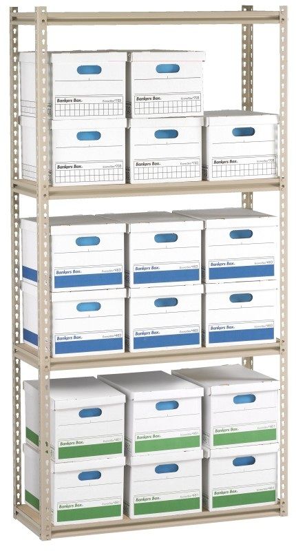 Buy Z-Line Archive Shelving Unit With Decking Online - 4 Levels Record ...