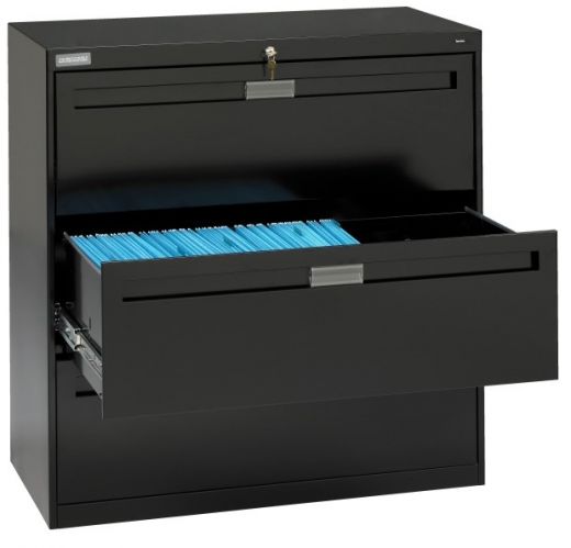 3 High Lateral Files With Fixed Drawer Fronts