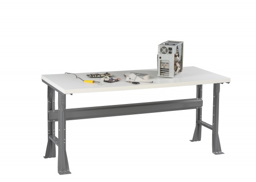 Flared Leg Workbench with Plastic Top - Tennsco Workbenches
