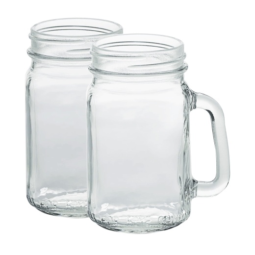 Tribest Glass Drinking Mugs, 2-Pack (16 Oz) - Premium Quality for the Discerning