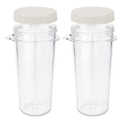 Tribest Personal Blender BPA-Free Blending Cups with Lids, Set of 2 (16 Oz)