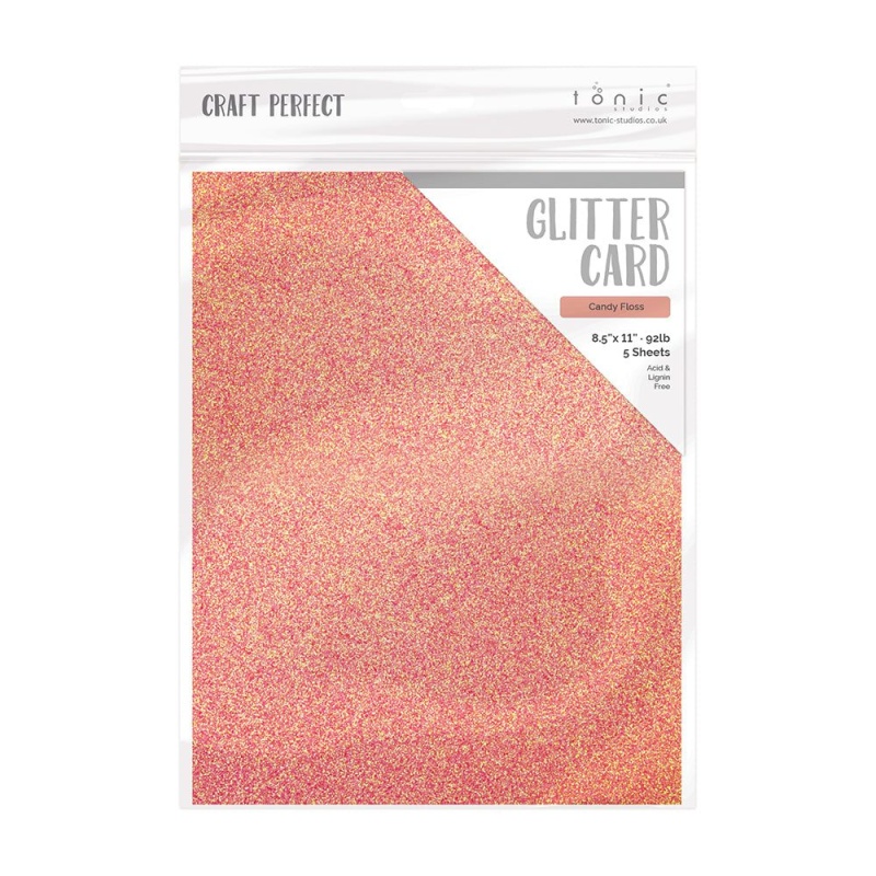 20 Sheets - Glitter Cardstock Bundle