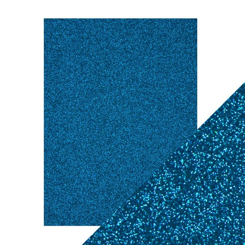 8.5x11 Black Sapphire Glitter Cardstock (5 pack) - 9963e