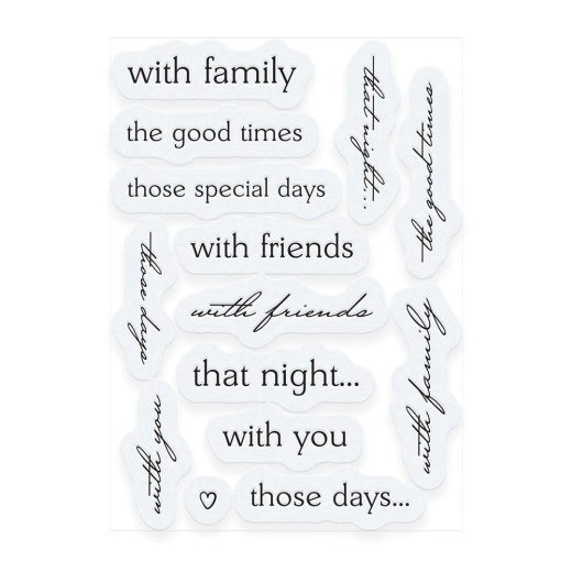 Memory Book - Time Spent with Friends Stamp & Die Set - DB100