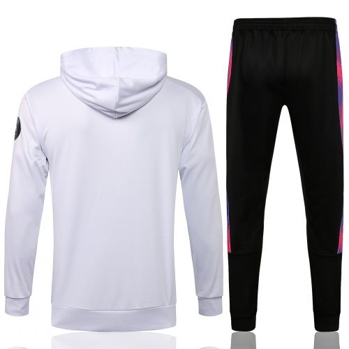 2021-2022 PSG Hoodie Training Suit White