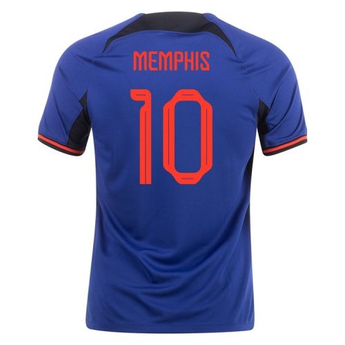 2022 Netherlands Memphis #10 Away Soccer Jersey, Size: m