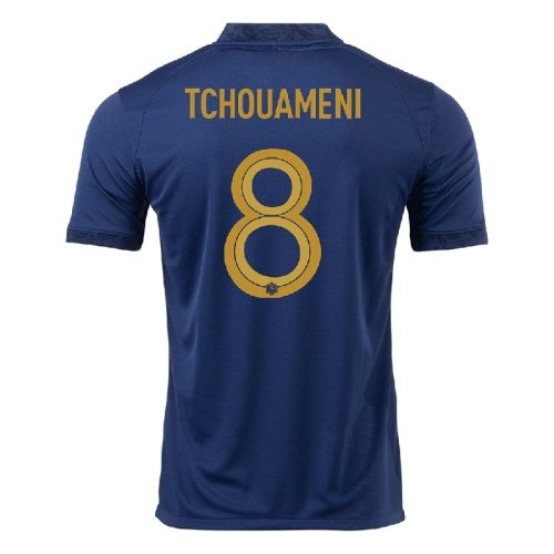 2022 France Tchouameni #8 Home Soccer Jersey, Size: Xl