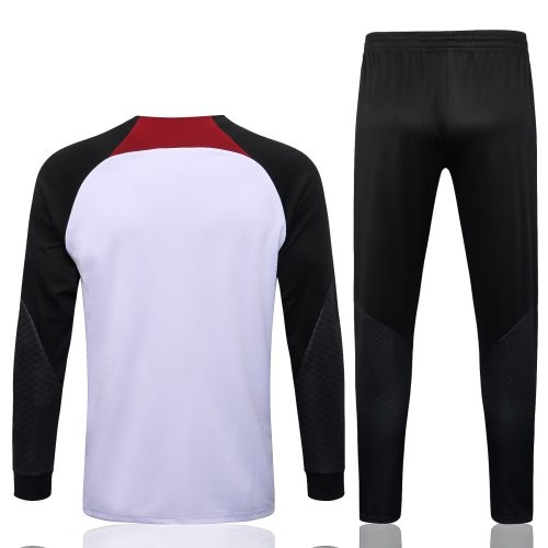 2022-2023 Liverpool Jacket + Pants Training Suit White, Size: m